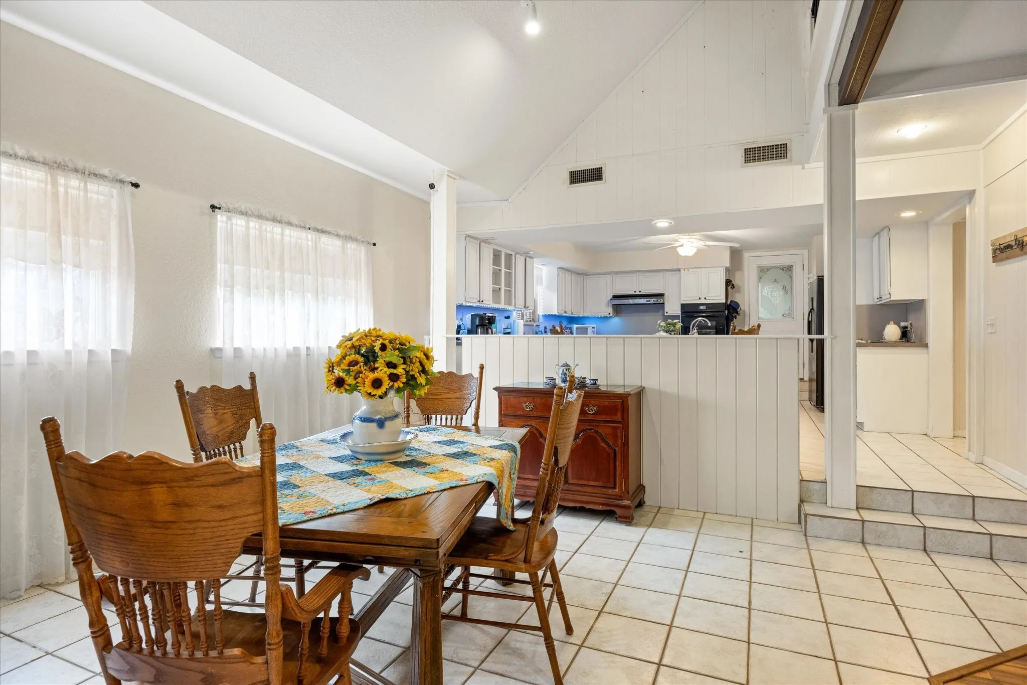 Formal dining area.