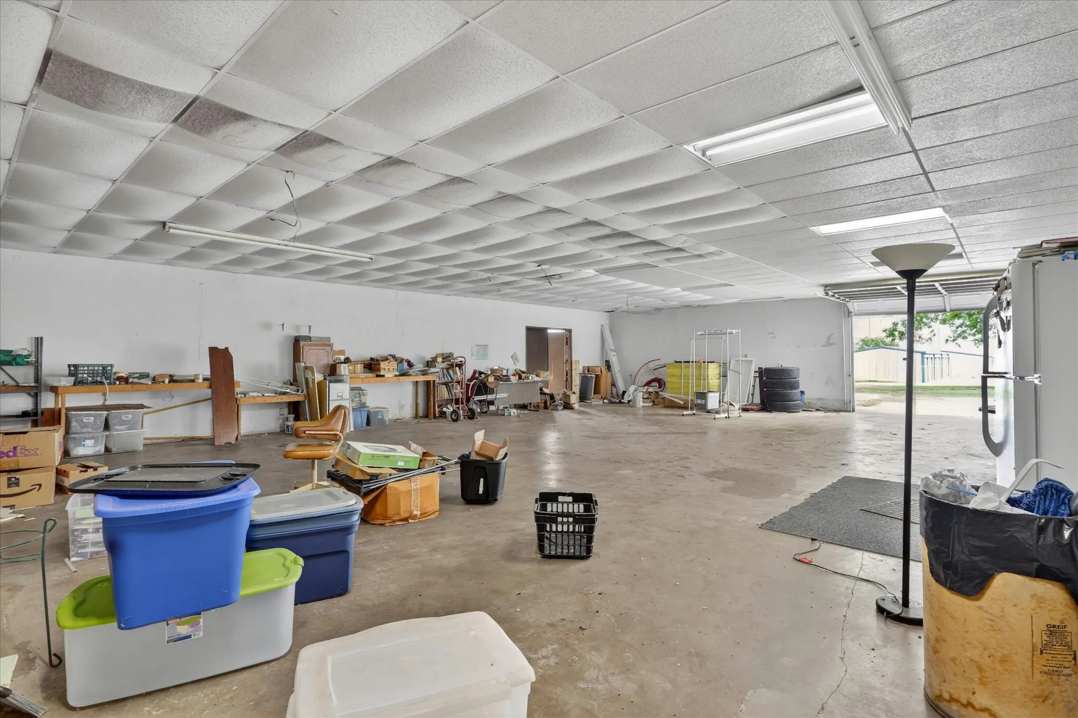 Second warehouse space with two large garage doors