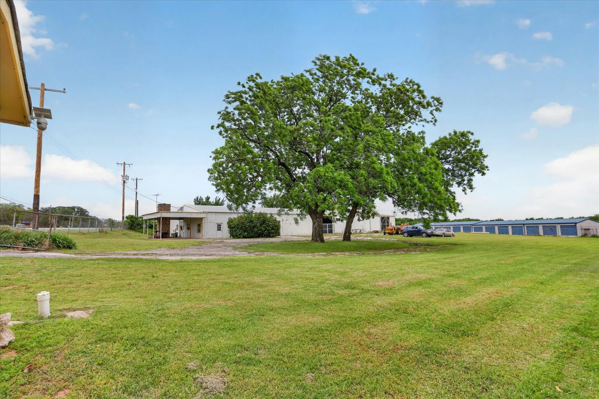 One acre lot with mature shade trees