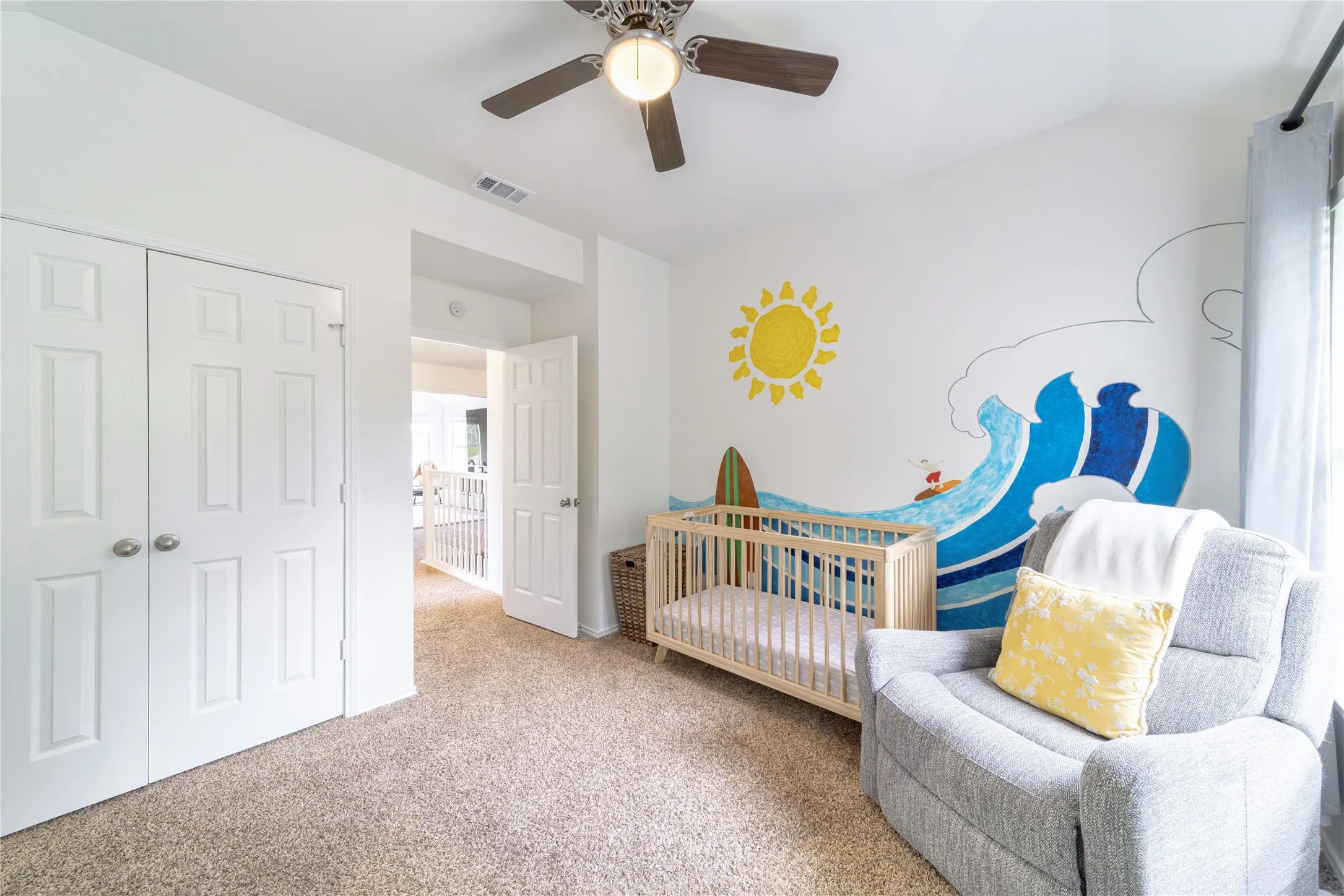 2nd floor overlooking front yard
