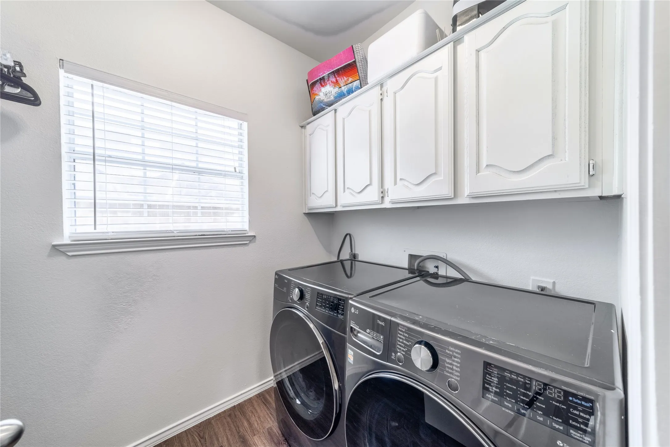 1st floor laundry with storage