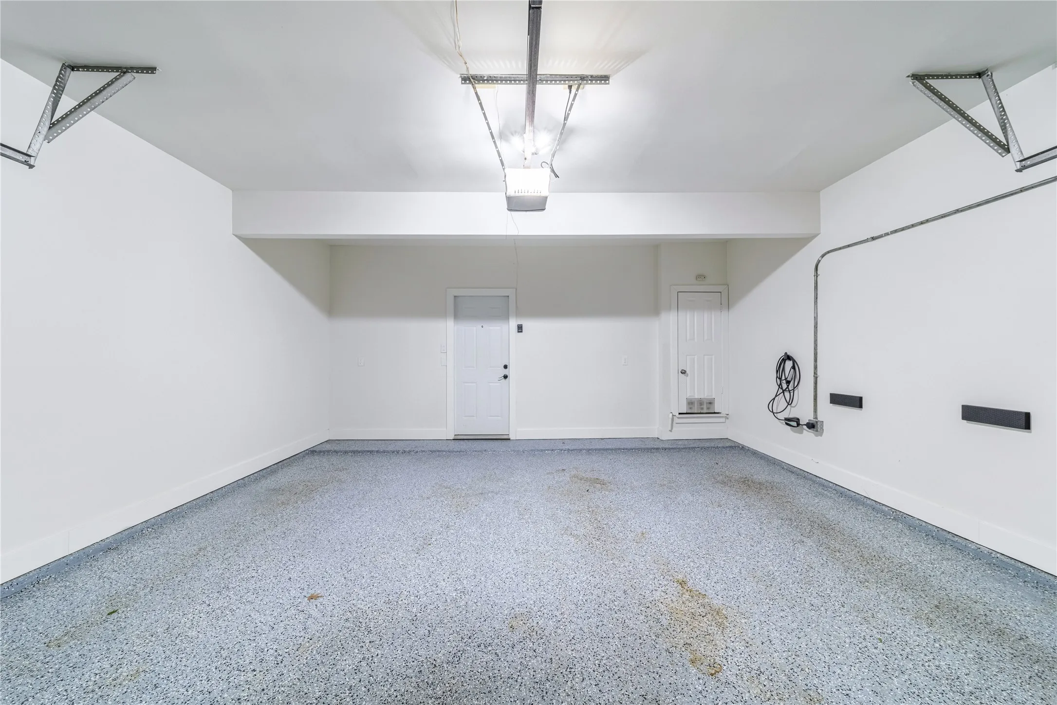 2 car garage with compatible EV charging outlet
