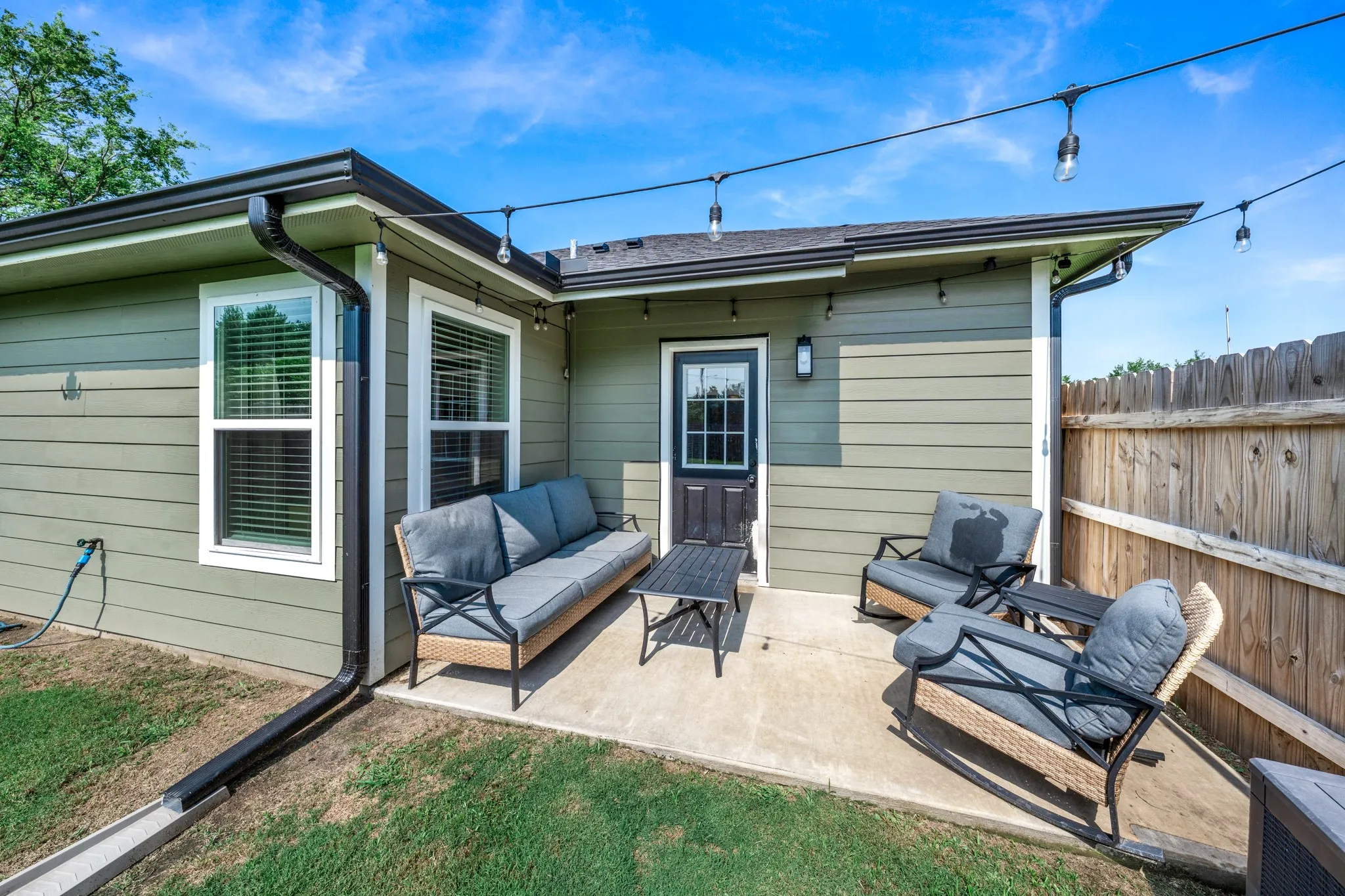 patio area for family gatherings
