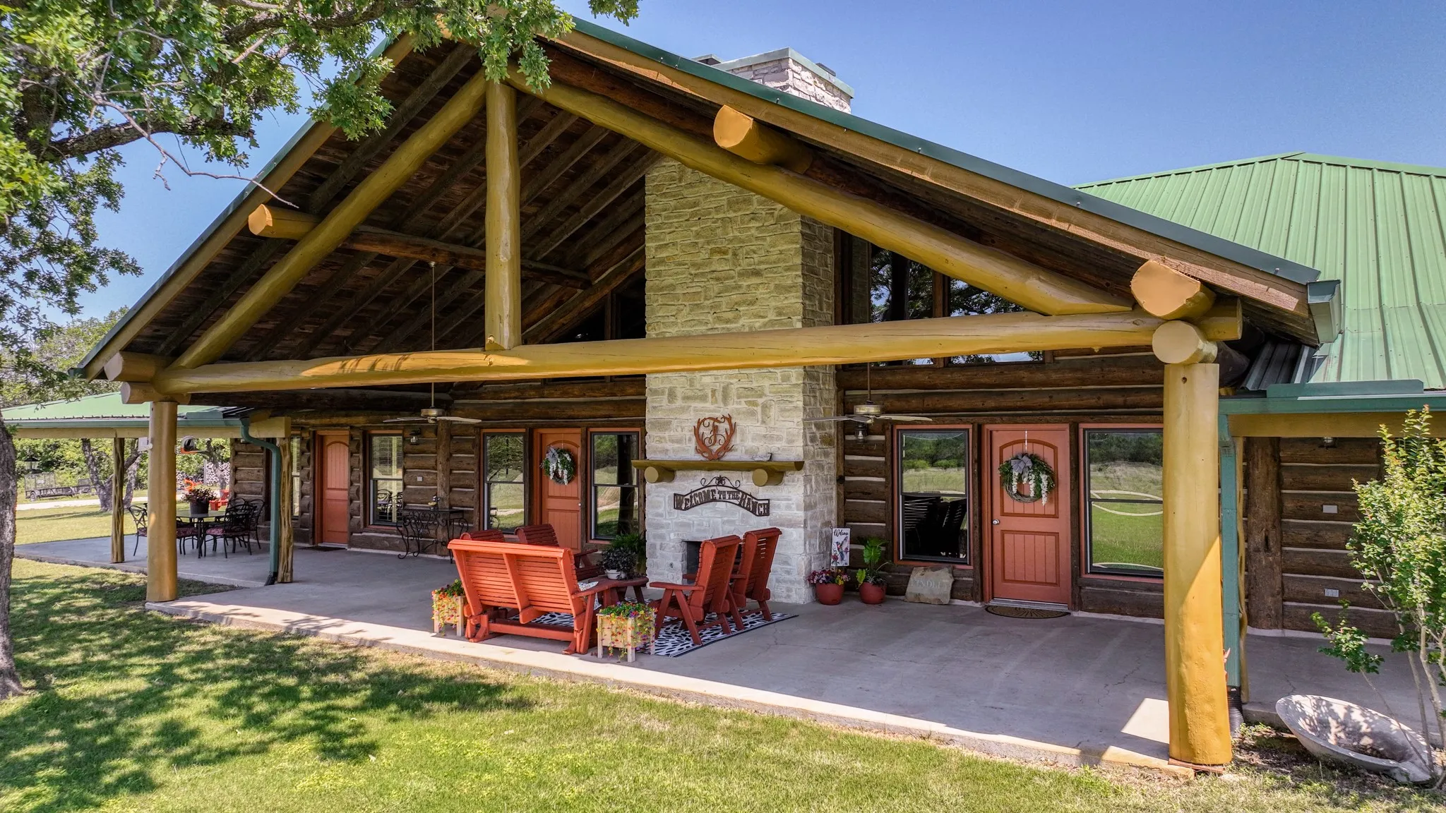 Enjoy evenings on the front porch sitting, dining or cooking out on the grill.