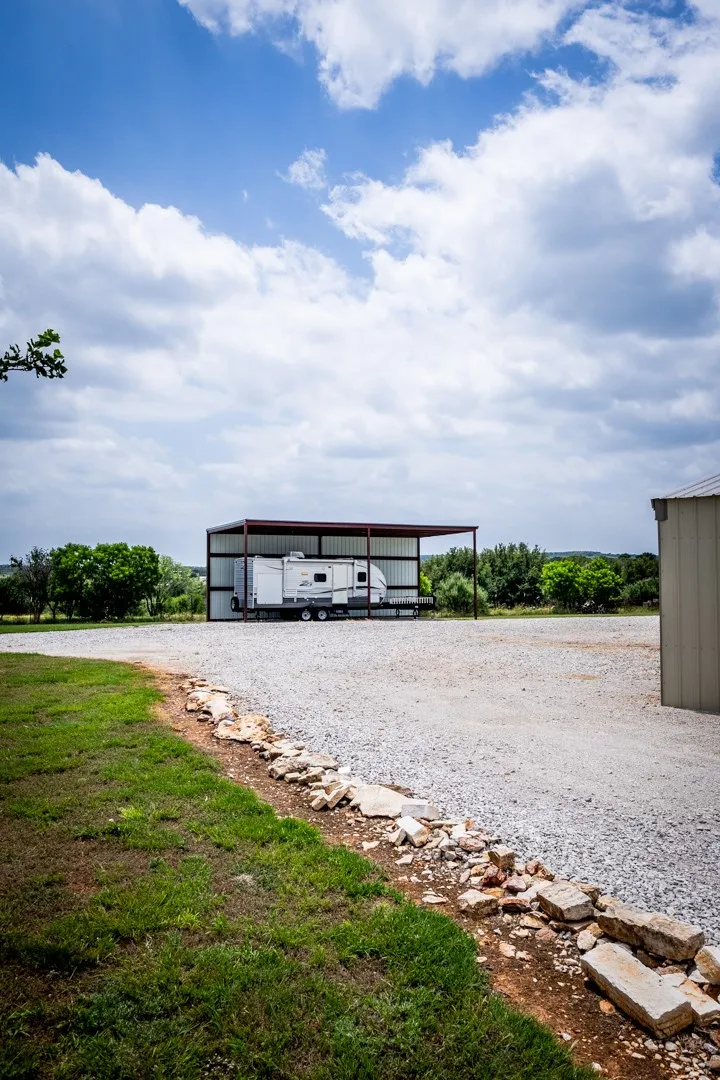 Recently added RV covered parking.