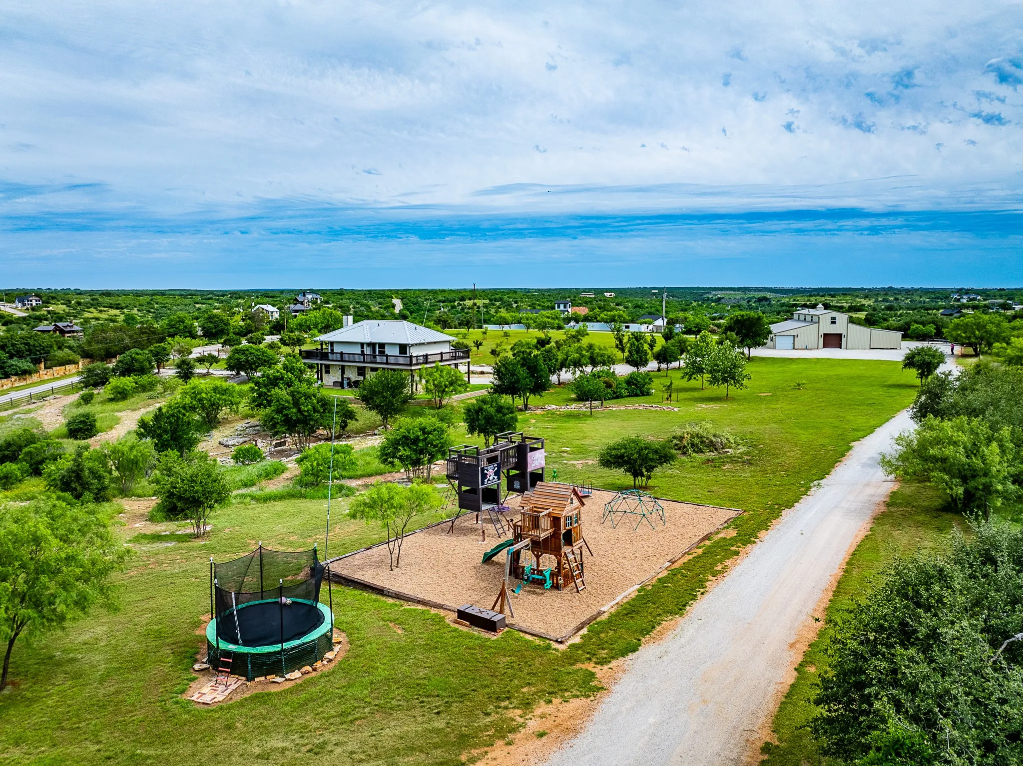 Who doesn't love a private playground?! Nice addition to the well-maintained ATV trails on the property.
