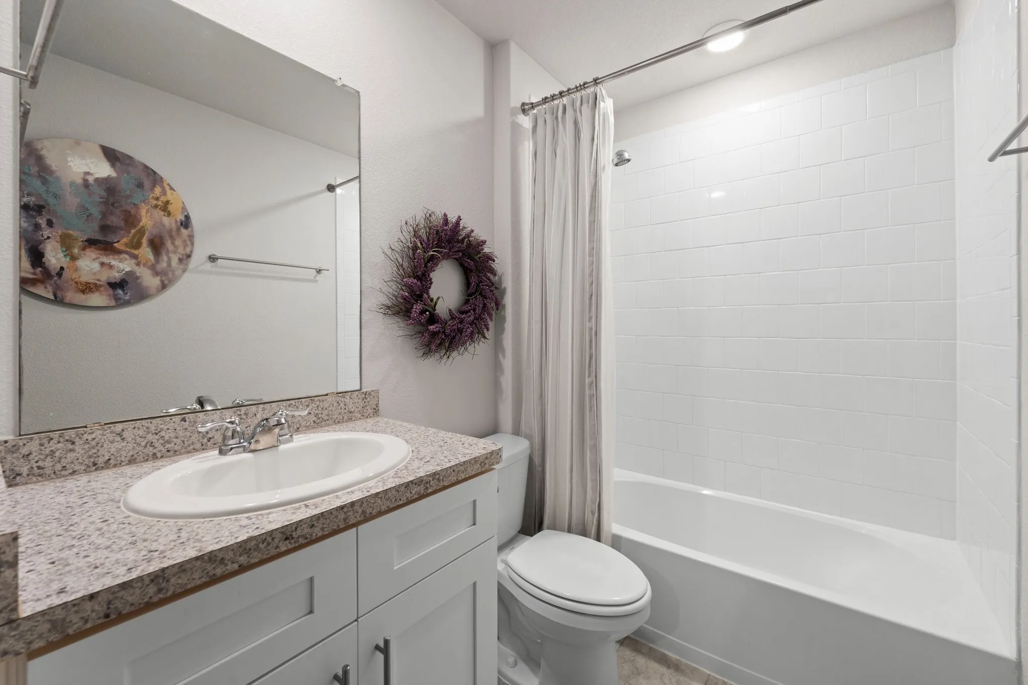 Guest bathroom off of front entry