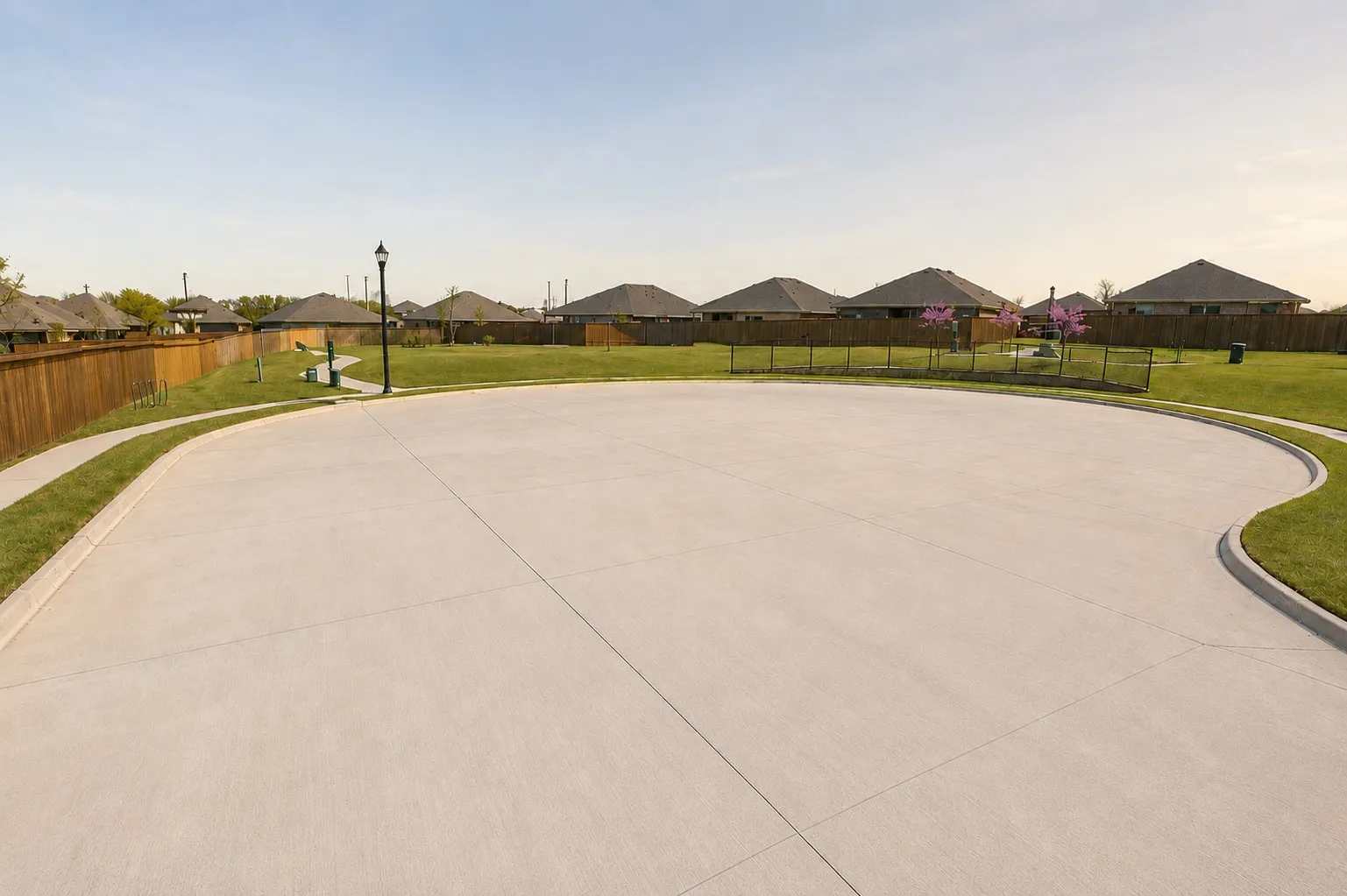 This home sits on a quite cul-de-sac AND there are no houses directly across the street from the driveway.