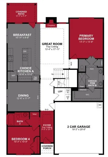 Beazer Homes Valencia on the Lake Avalon Floorplan.