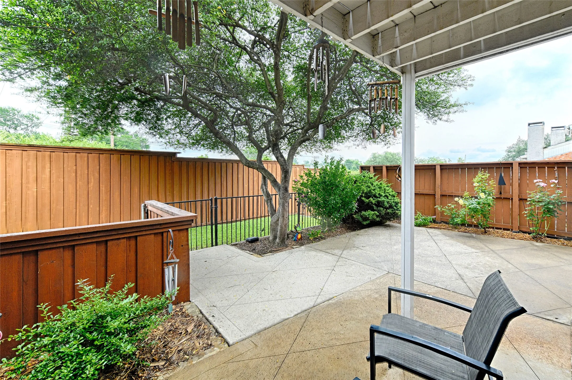 Small covered area