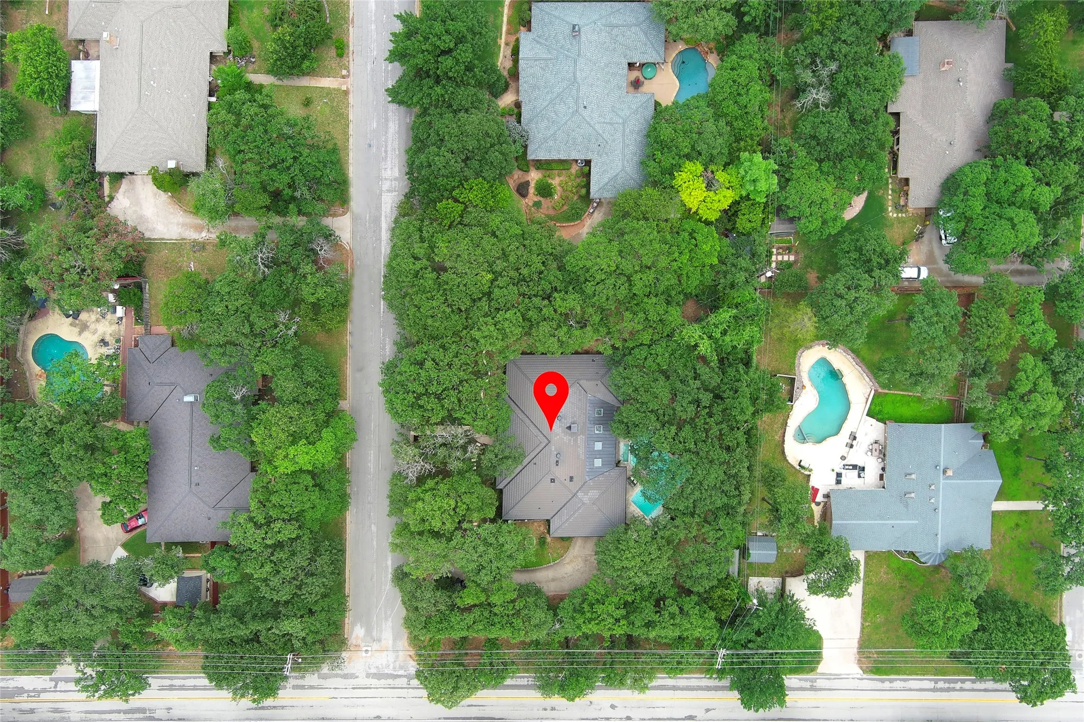 Incredibly beautiful tree filled neighborhood