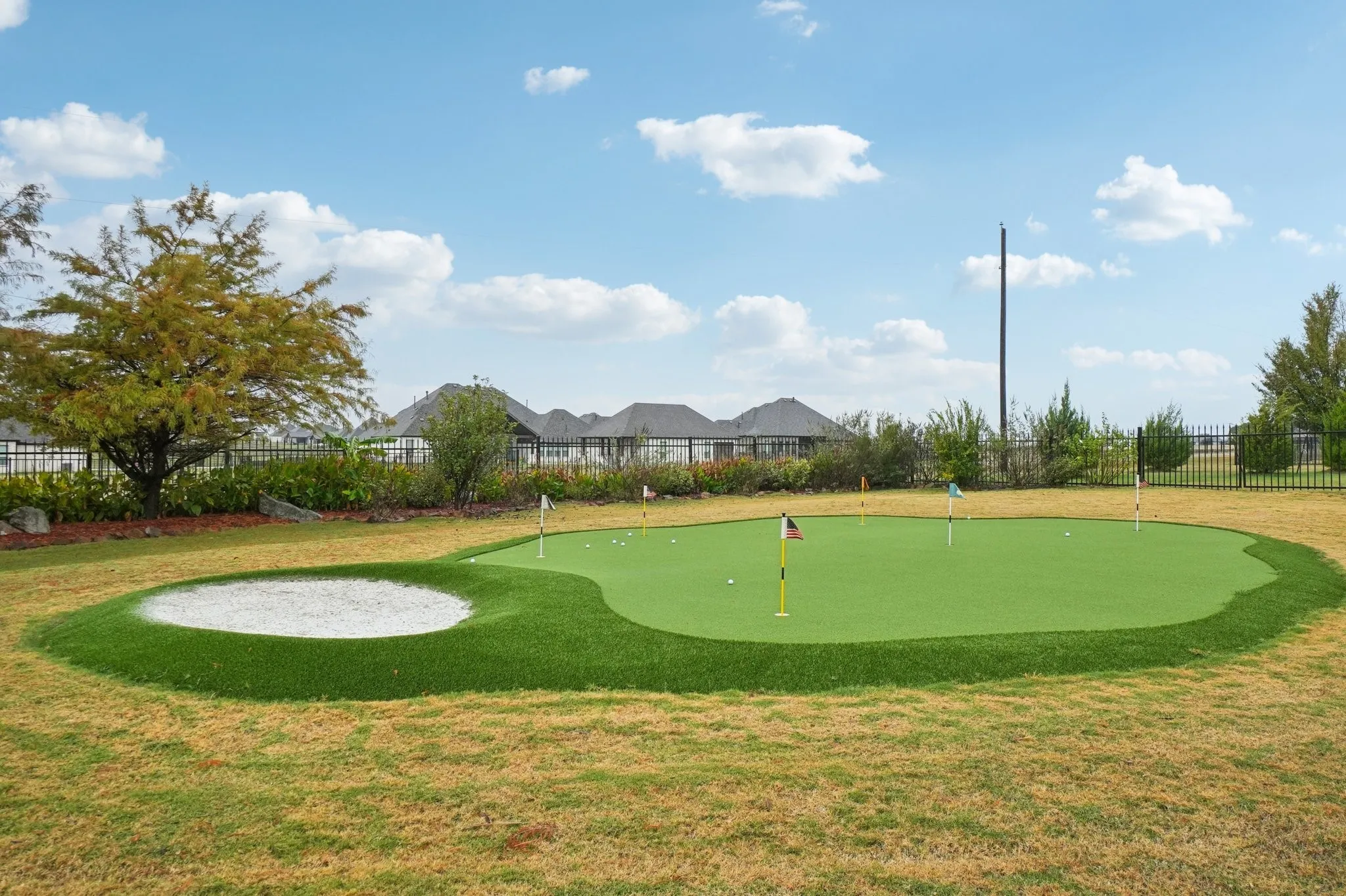 Private putting green