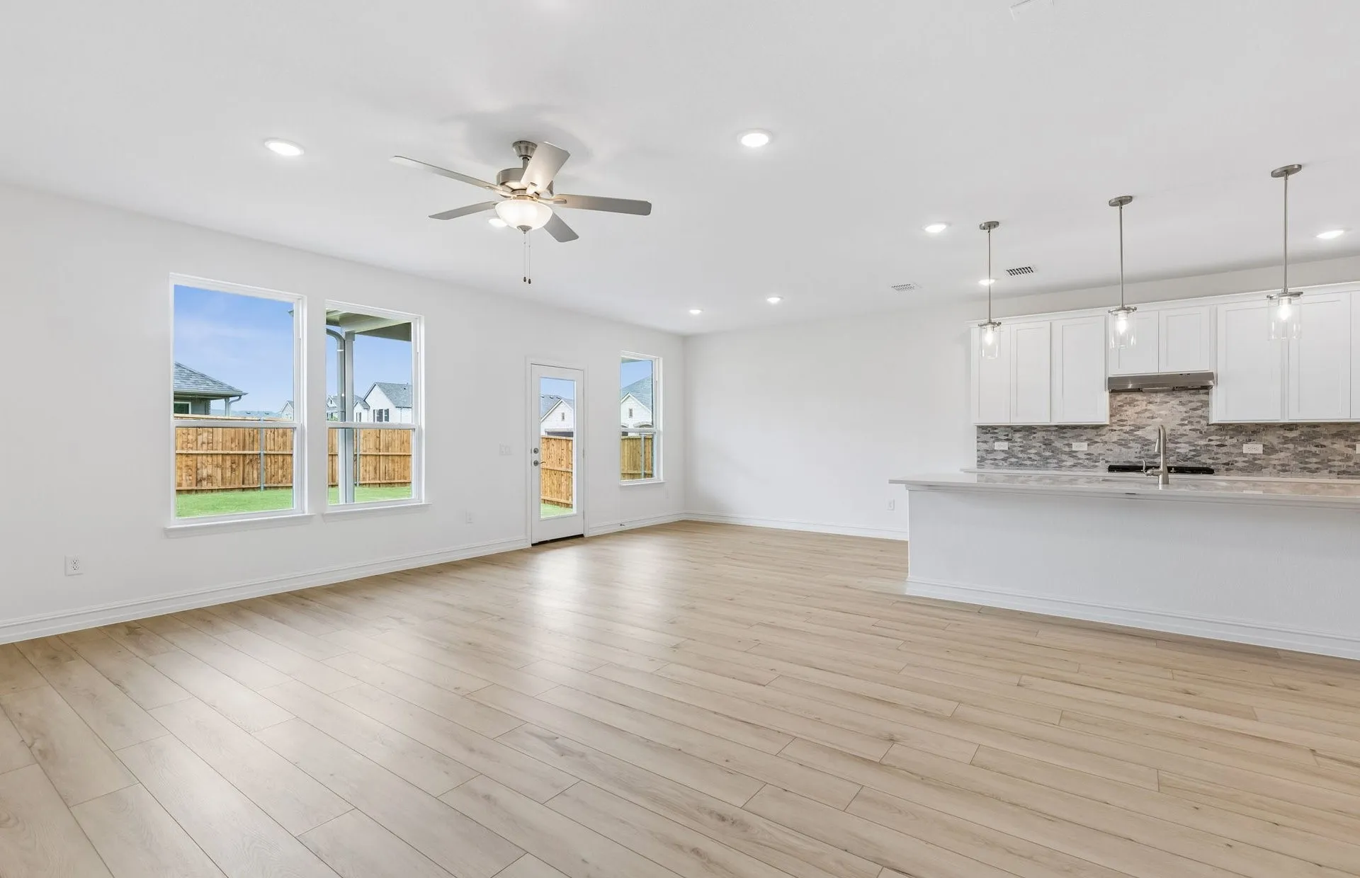 Open concept plan throughout home