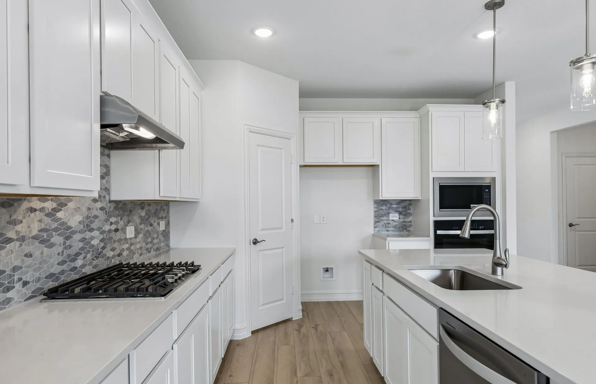 Abundant cabinet space in kitchen