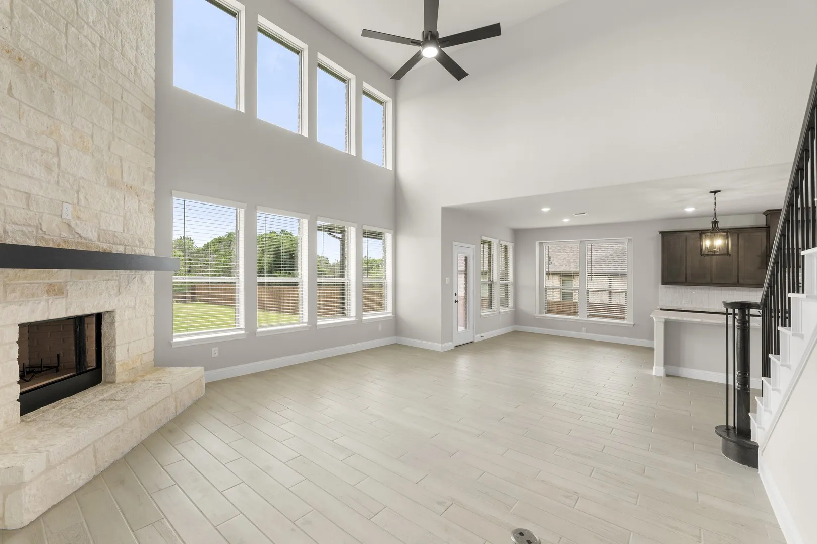 DFW-Lovers Landing-Concept 3218-915 Allegro Avenue-Family room1-Risewell Homes