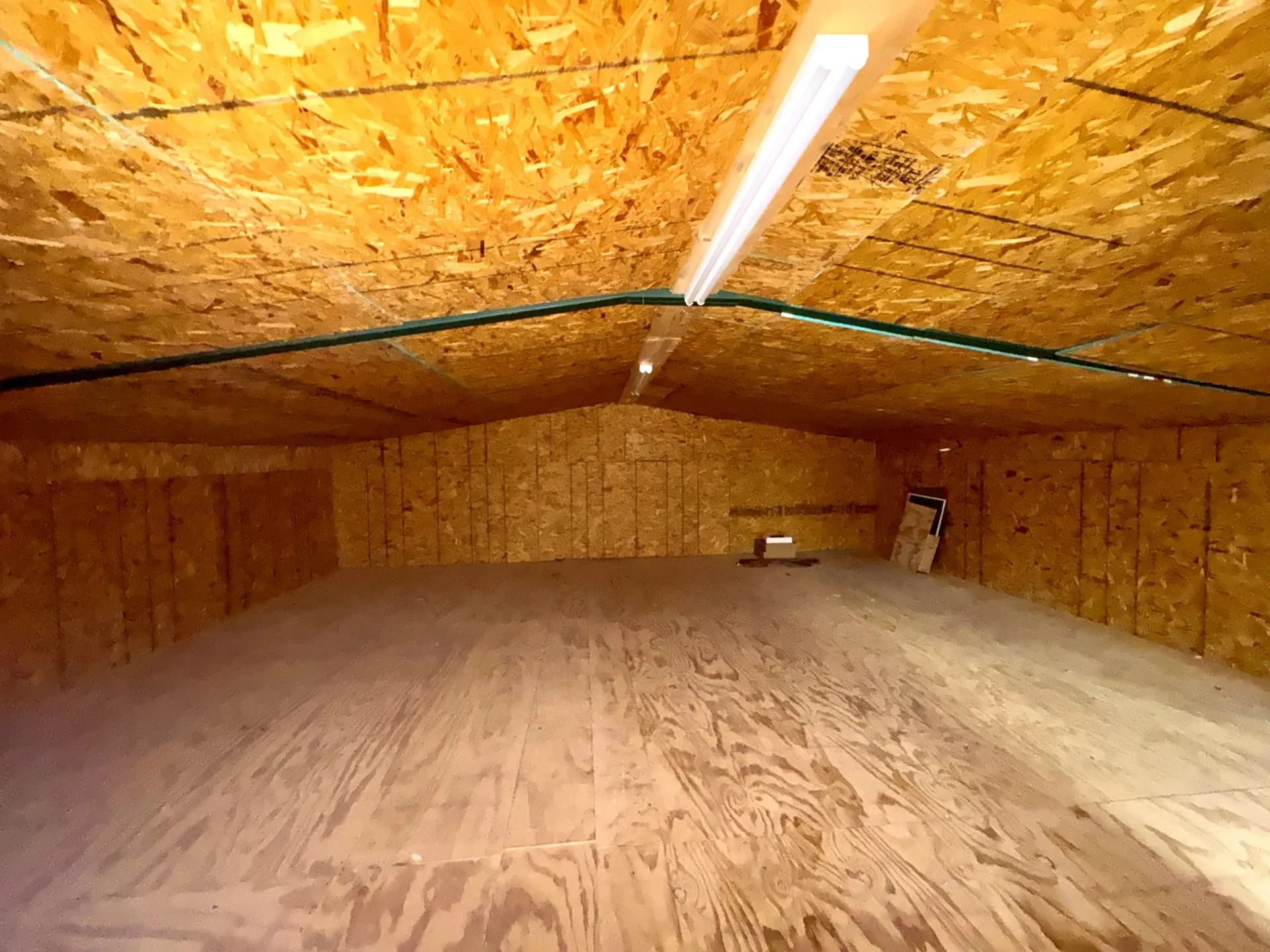 HUGE 22x22 Unfinished Storage Room UPSTAIRS Opens to Game Room