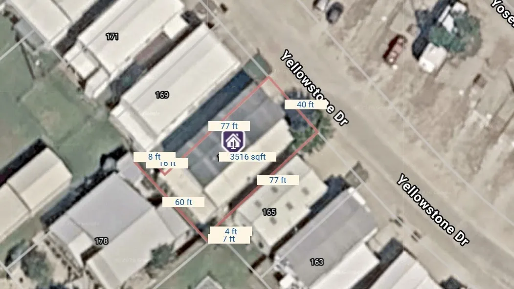 Property Site Plan. Illustrating the property's boundaries, dimensions, and total square footage
