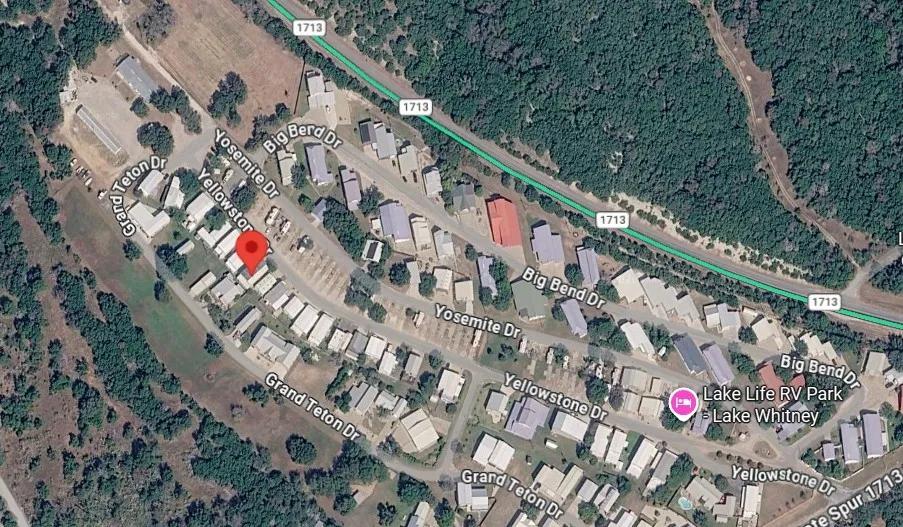 Aerial Map. Indicating the geographic placement of the property and surrounding roadways