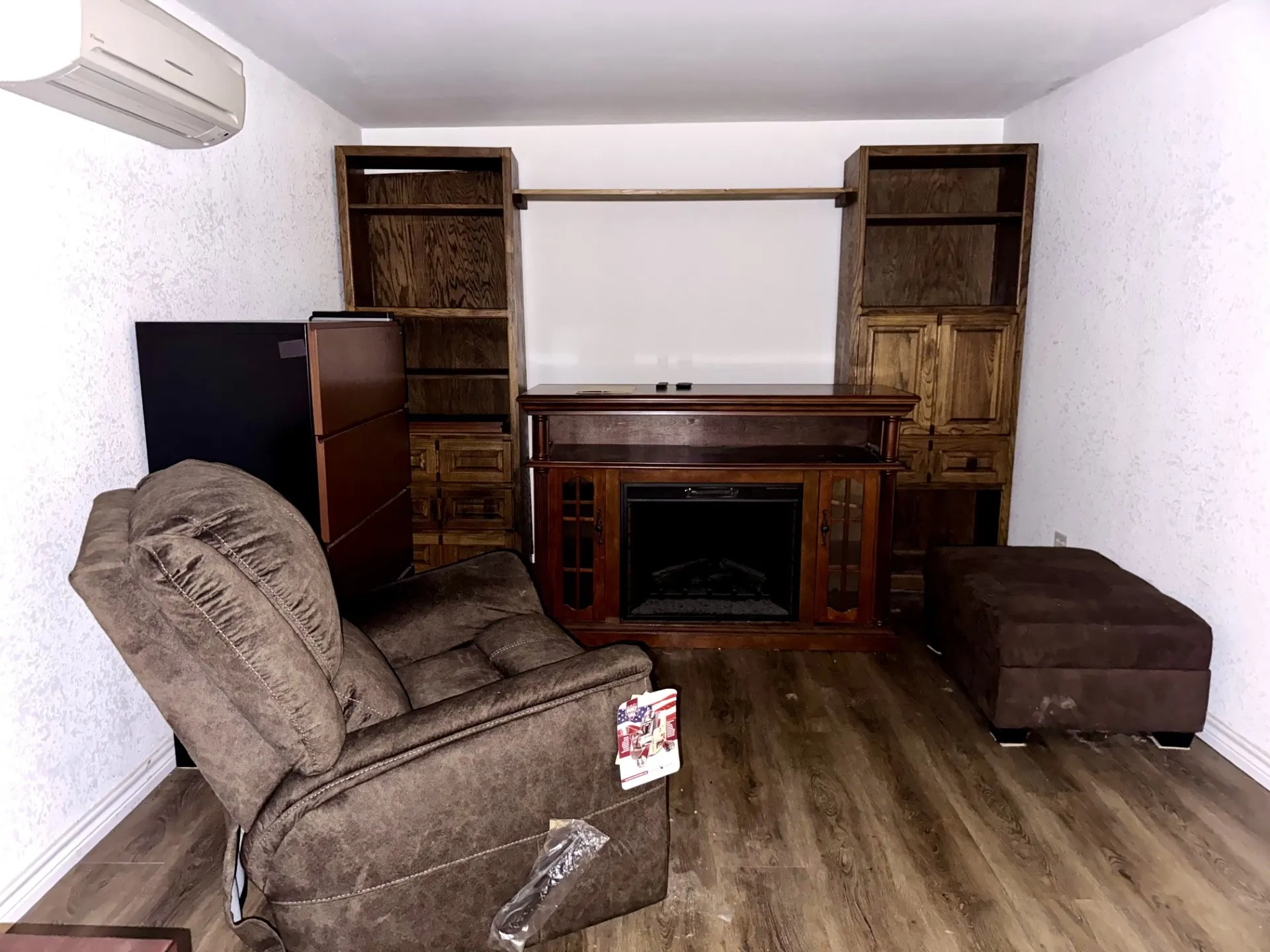 DEN is located off Kitchen... wood flooring and Mini-Split Unit