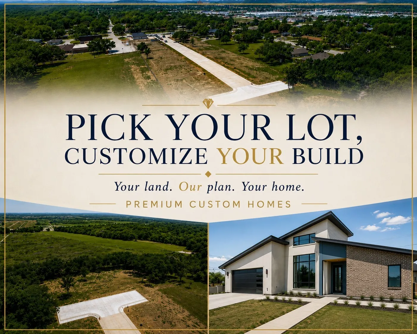 Single Family Residence For Sale in Palo Pinto County , TBD Easy Street, Mineral Wells, Texas 76067, 3 Bedroom, 2 Bathroom, 2 Garage spaces, 1,989 Sqft, built in 2026, Price $540,000, mls#21270665, Real Estate Agent in Mineral Wells, Homes For Sale in Palo Pinto county, Homes For Sale in Mineral Wells, Realtor in Mineral Wells Texas, Real Estate Brokerage Independent Realty Texas, Luminita Cordes Realtor
