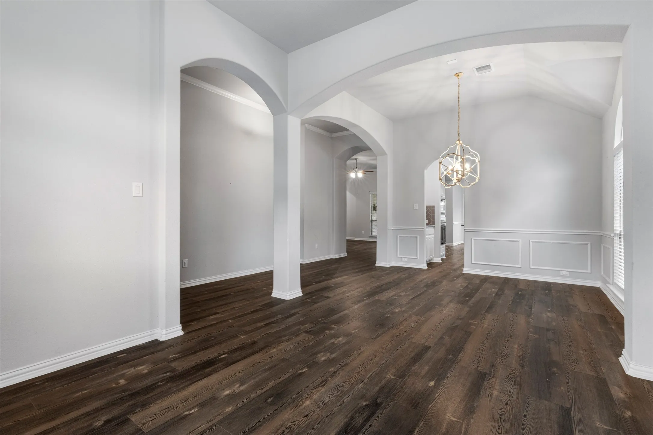 Tall ceilings and lots of natural light