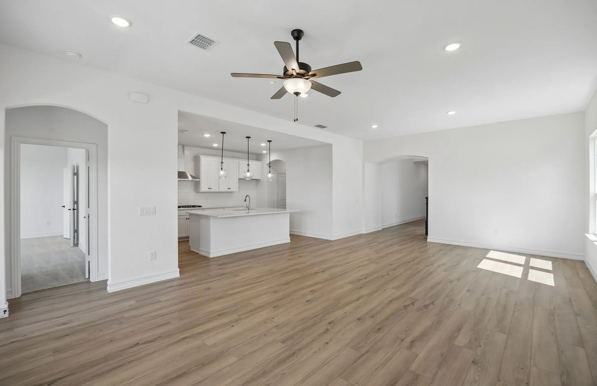 Open concept floorplan