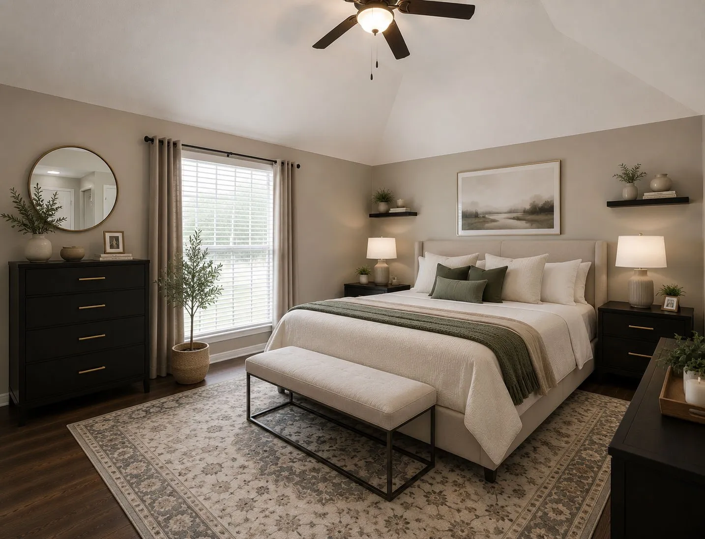 Master Bedroom AI generated to imagine with different furniture