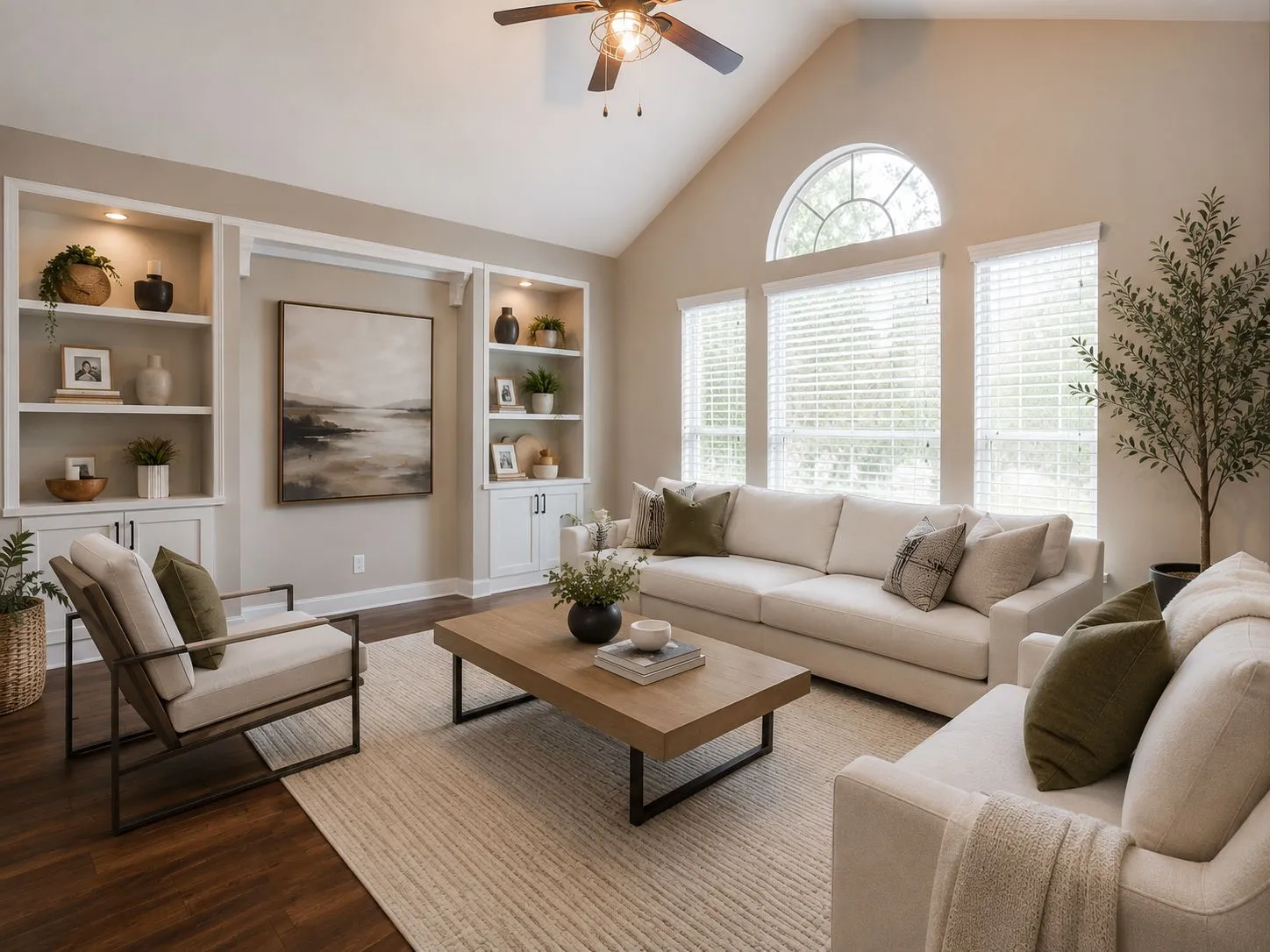 This is a AI image of office ,4th bedroom or second living to help buyer imagine this extra space with different furniture