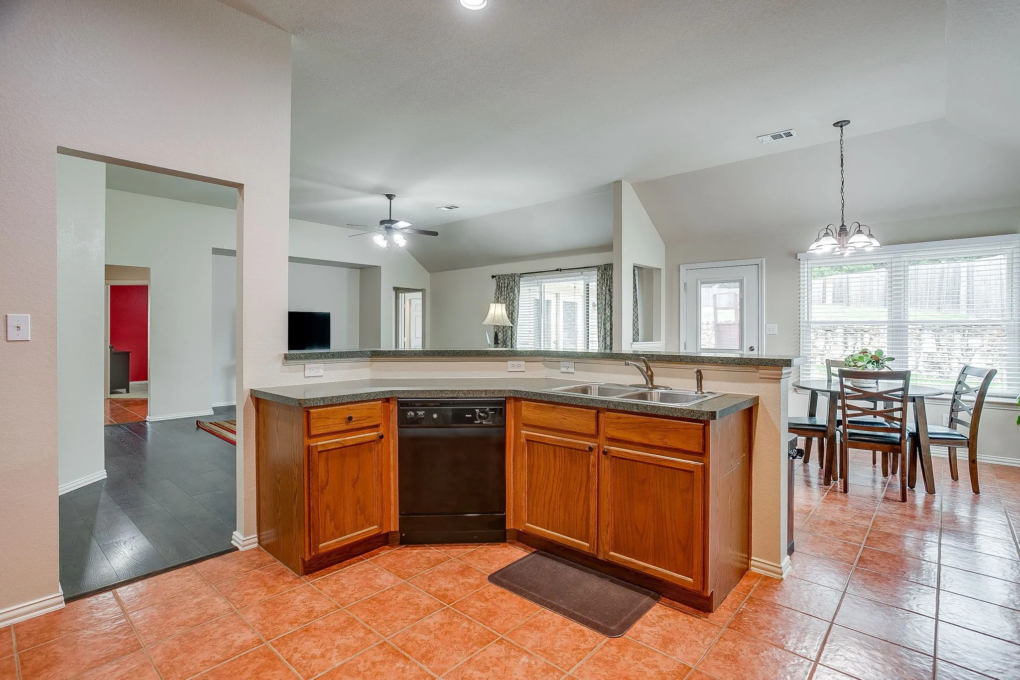 Spacious Kitchen with ample storage and counter space