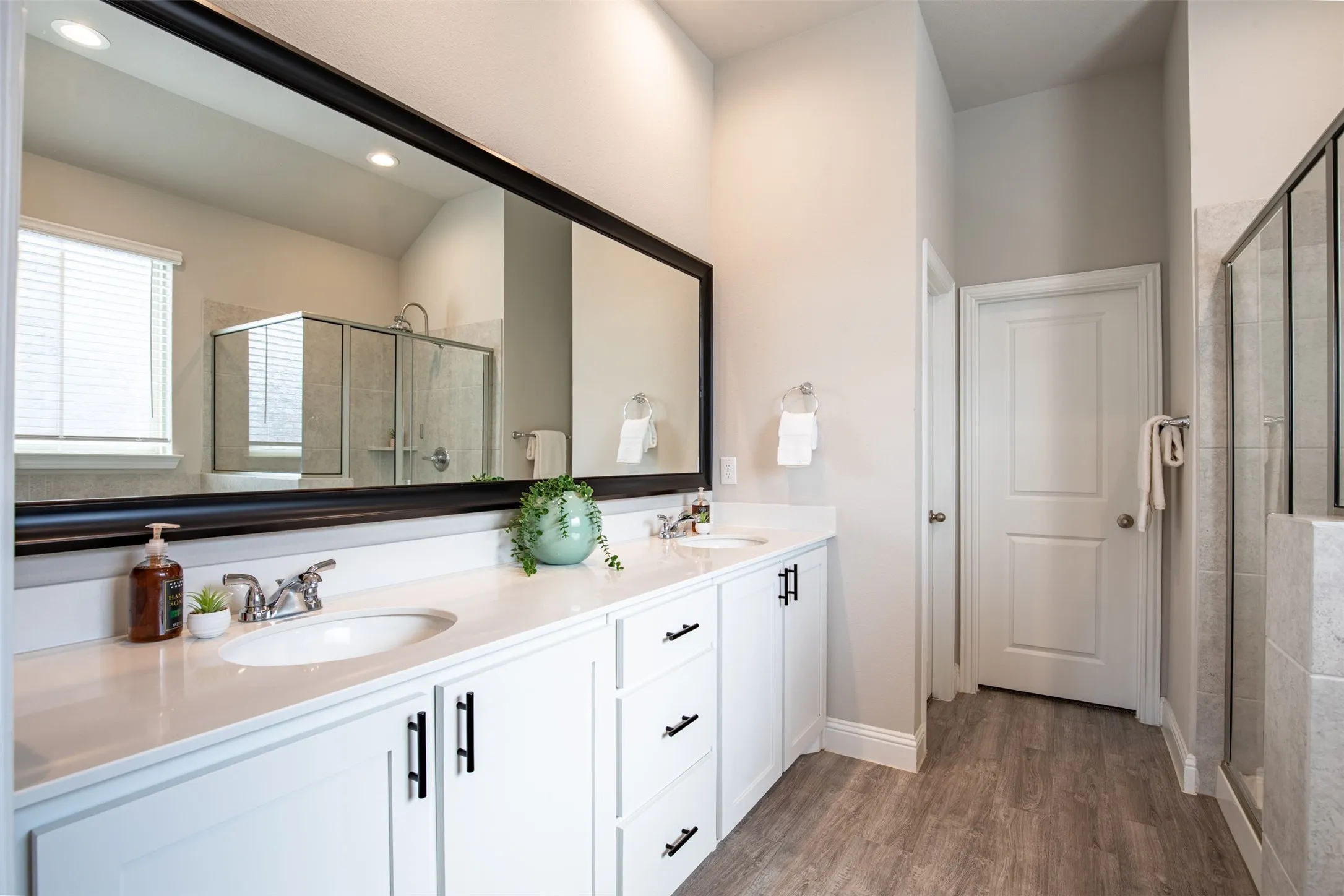 Primary closet is exceptionally big with additional storage built in.