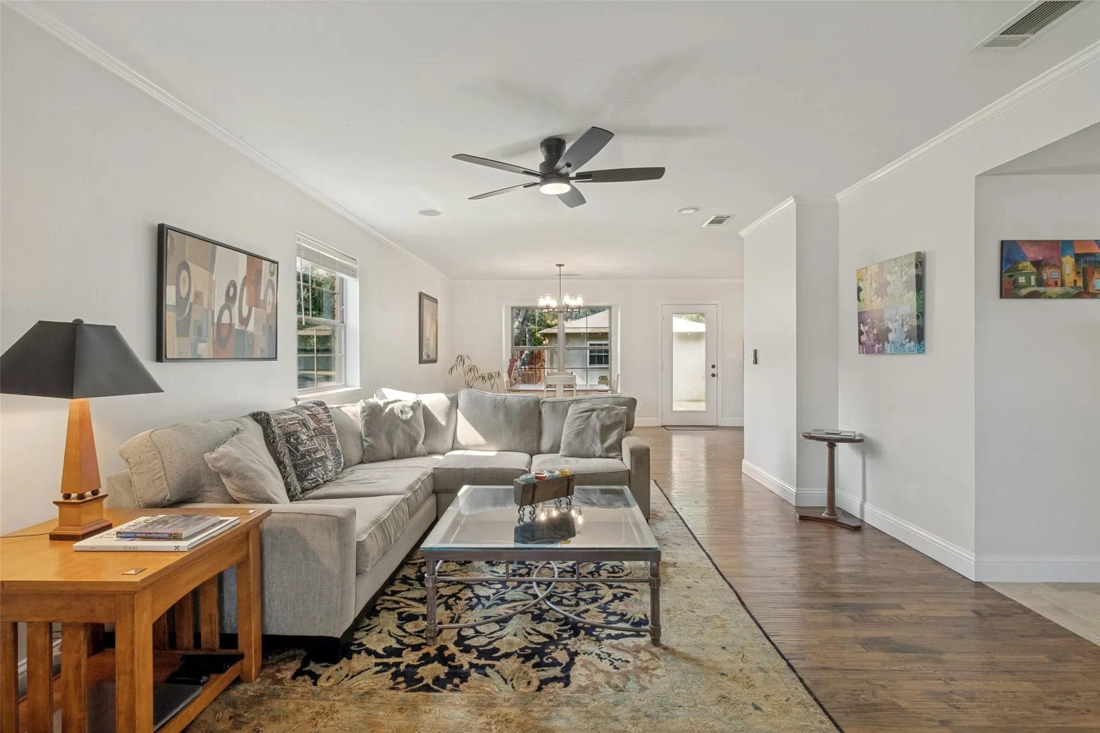Open-concept living area