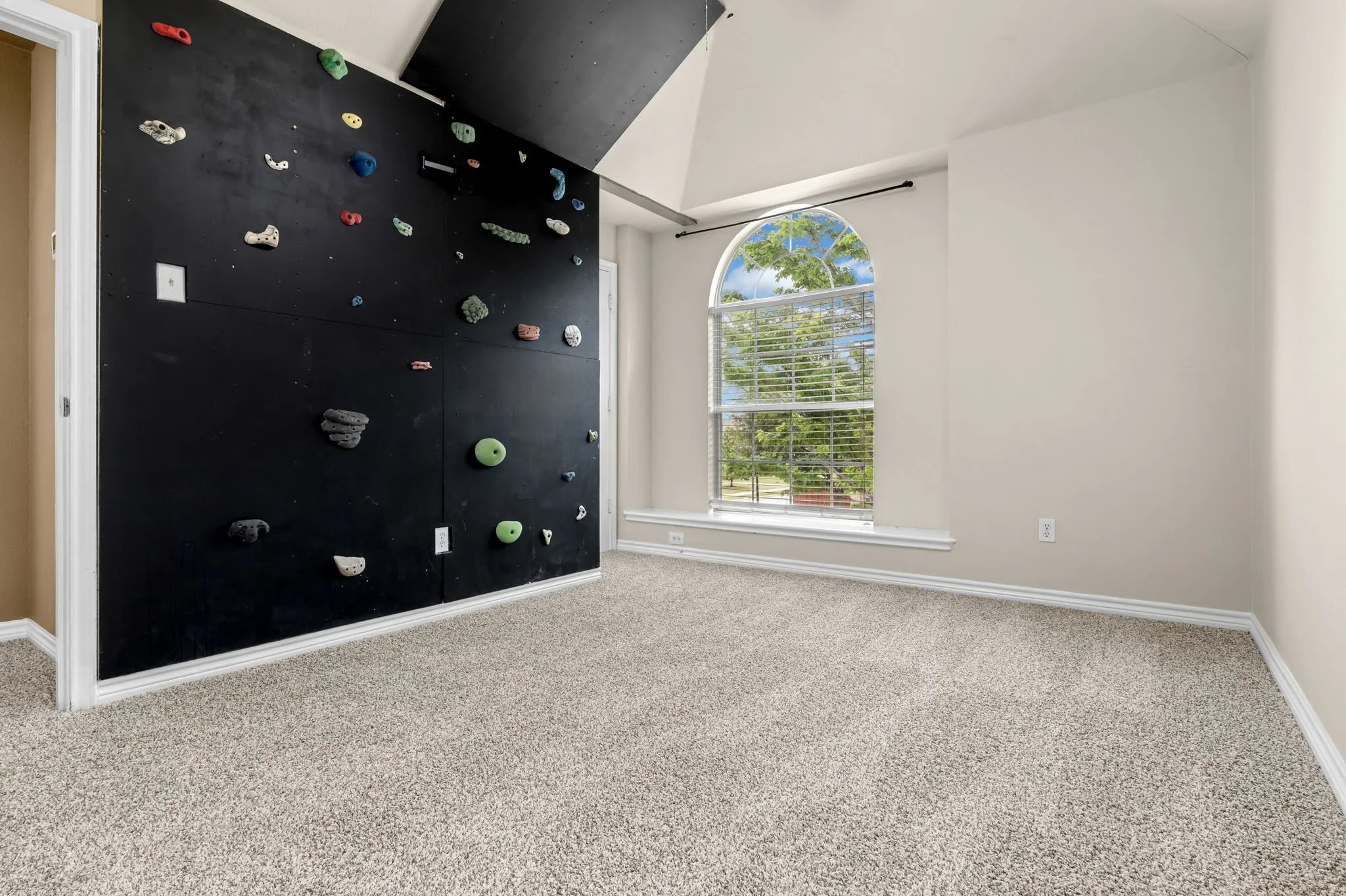 FUN ROCK WALL - CAN EASILY BE REMOVED IF DESIRED.