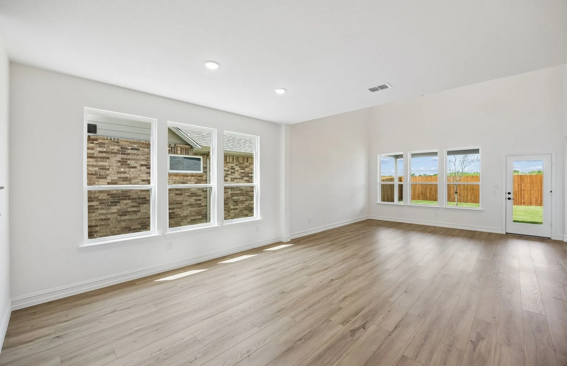 Large windows and natural light throughout