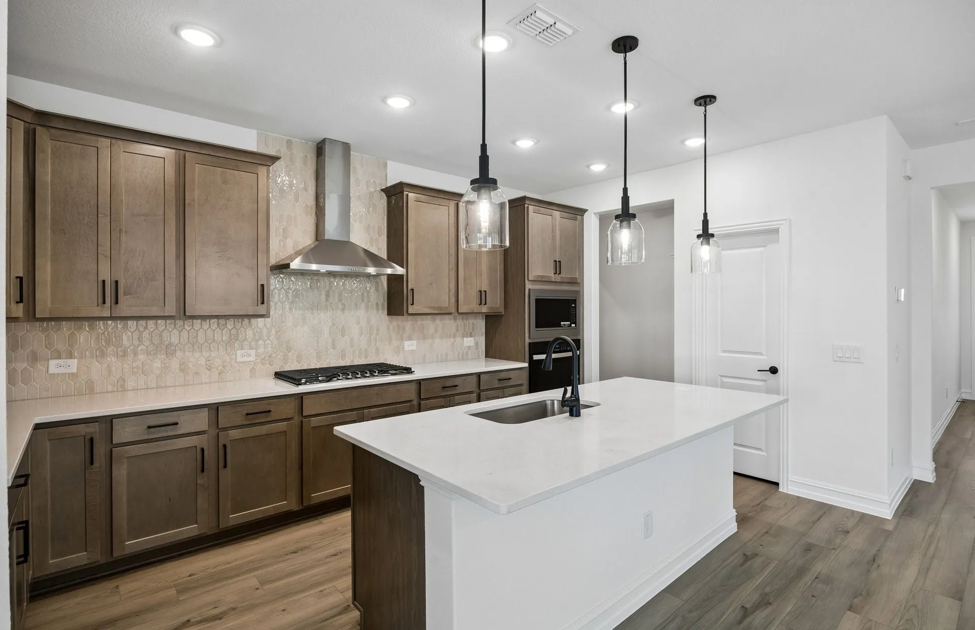 Abundant cabinet space in kitchen