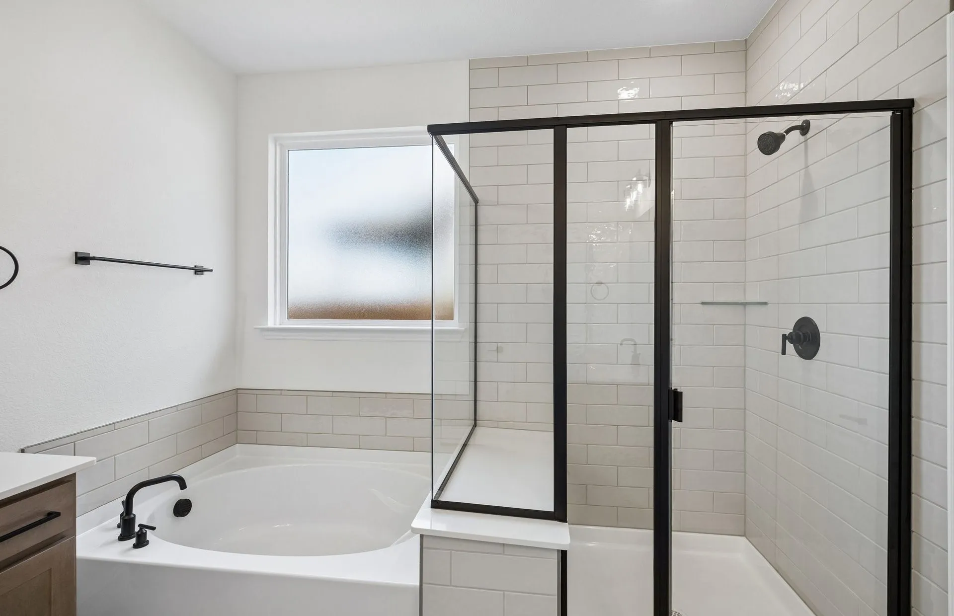 Separate tub and shower in primary bath