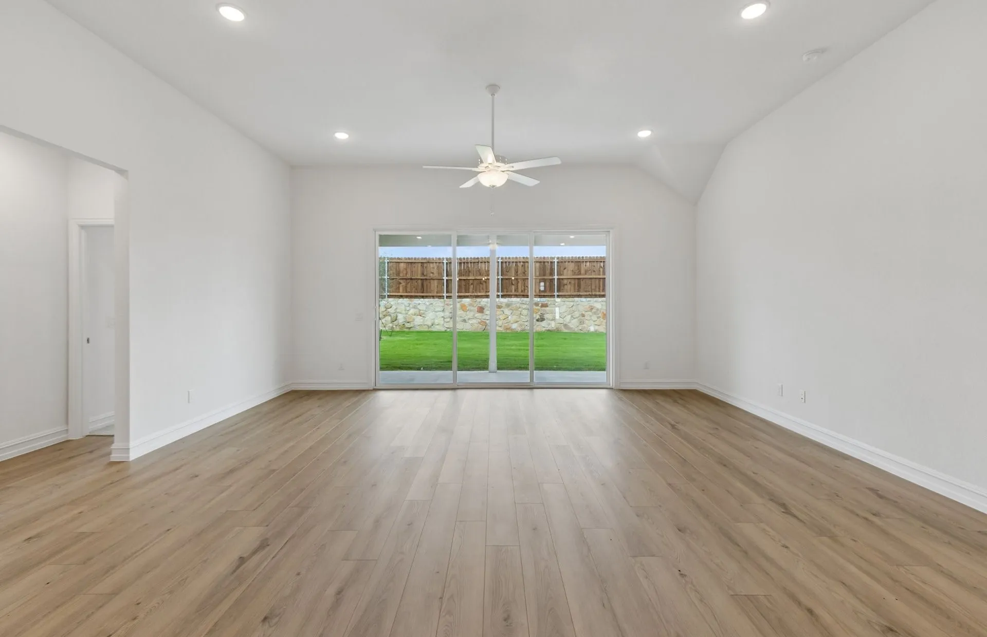 Spacious gathering room with natural light