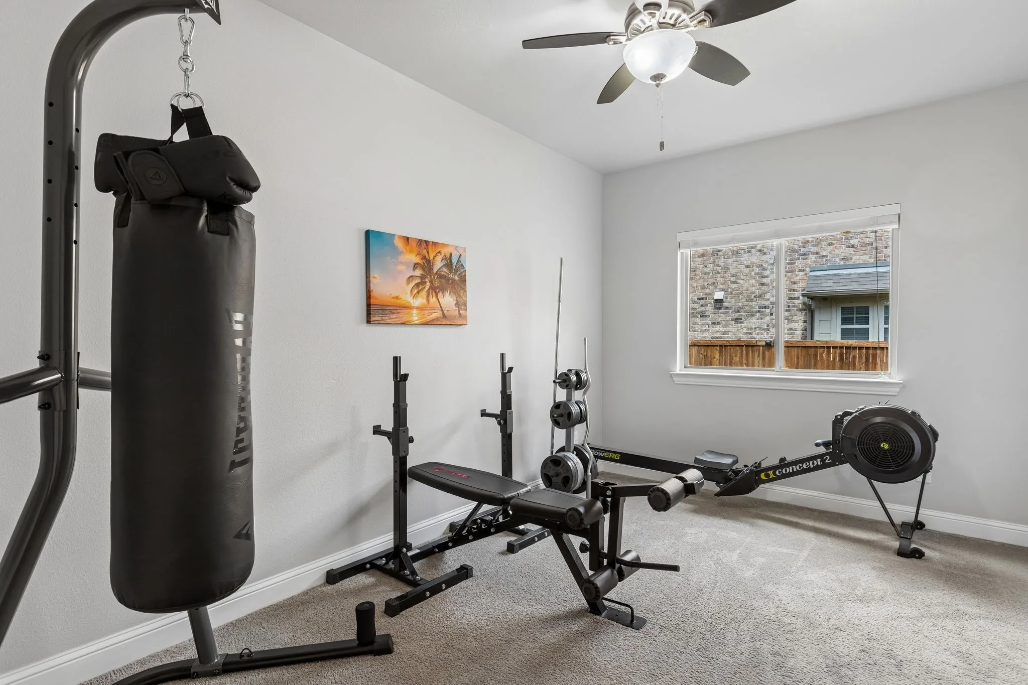 First Level - Bedroom, Workout Room, Secondary Office