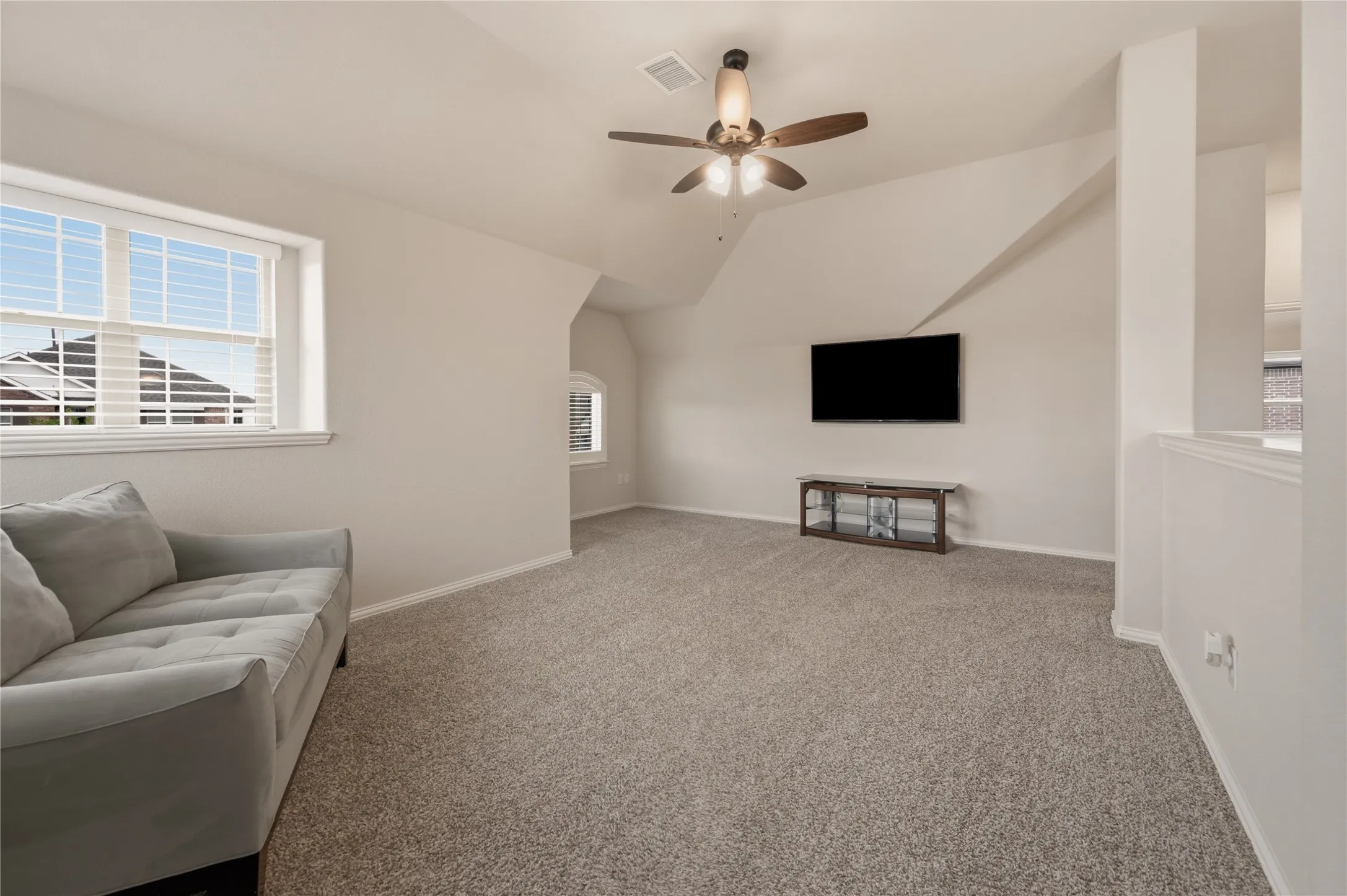 Upstairs living