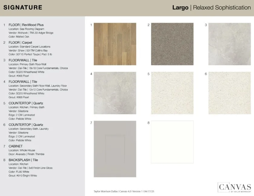 1140 Bear Grass Mews design selections! This home is currently under construction and selections are subject to change.