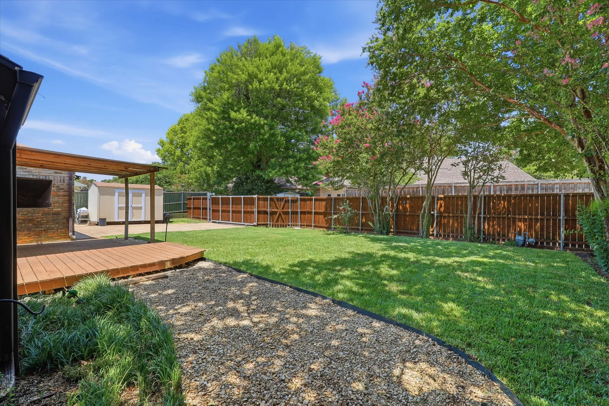 Completely Gated Private Backyard!  New Sod!