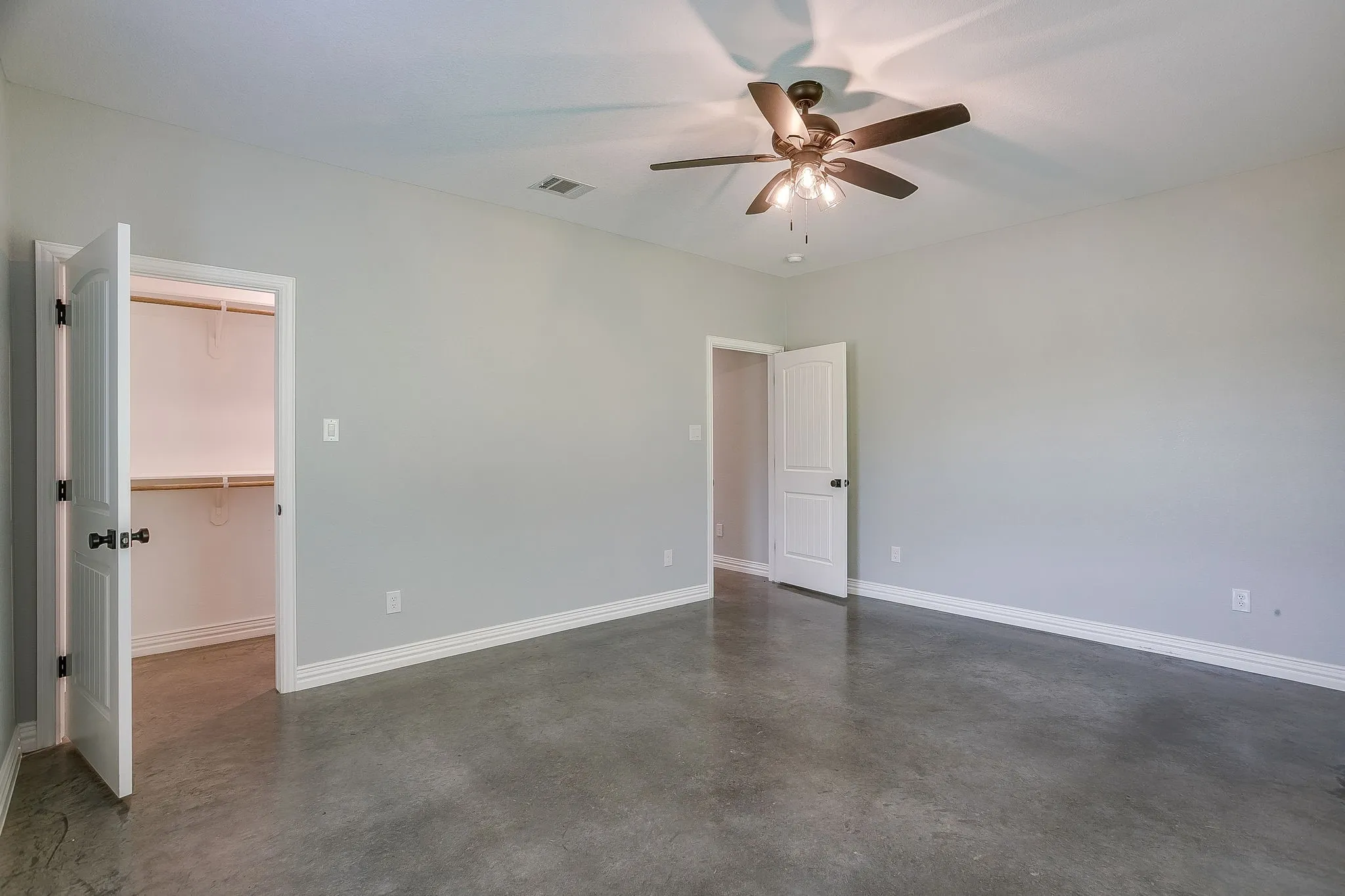 Bedroom on front left corner of home