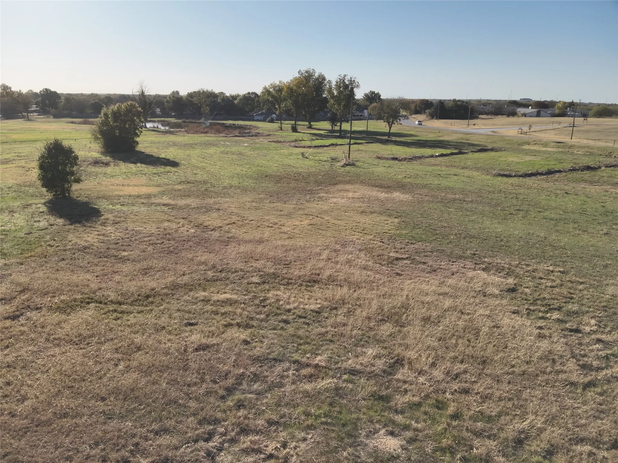 View of green lawn featuring a view of countryside