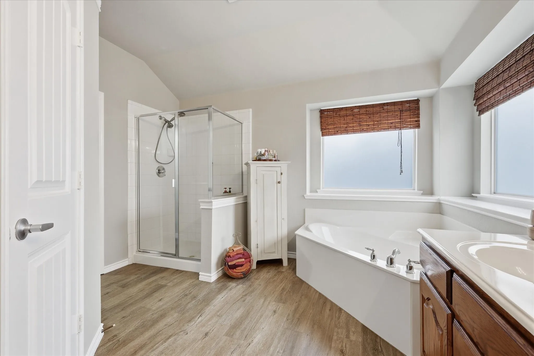Primary Bath featuring separate shower & tub