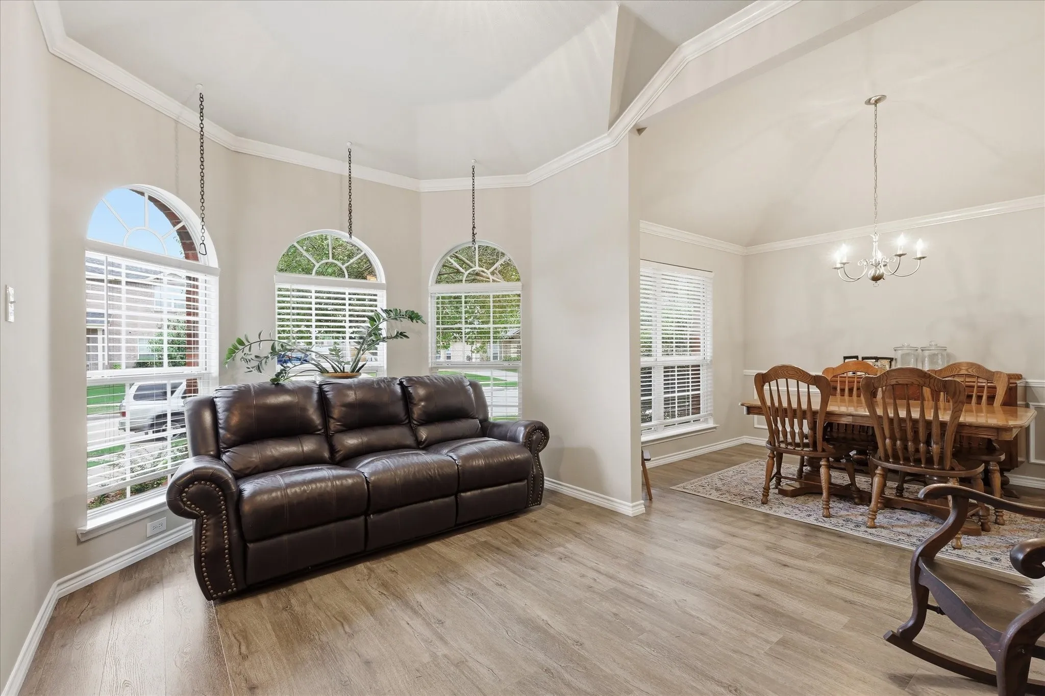 Living Room featuring large windows and natural light.