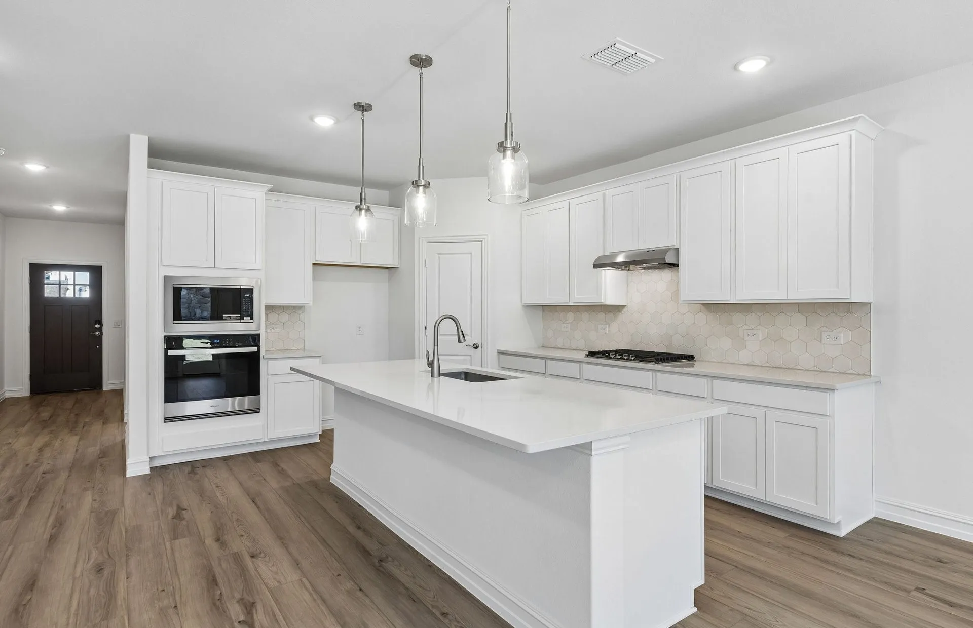 Abundant cabinet space available