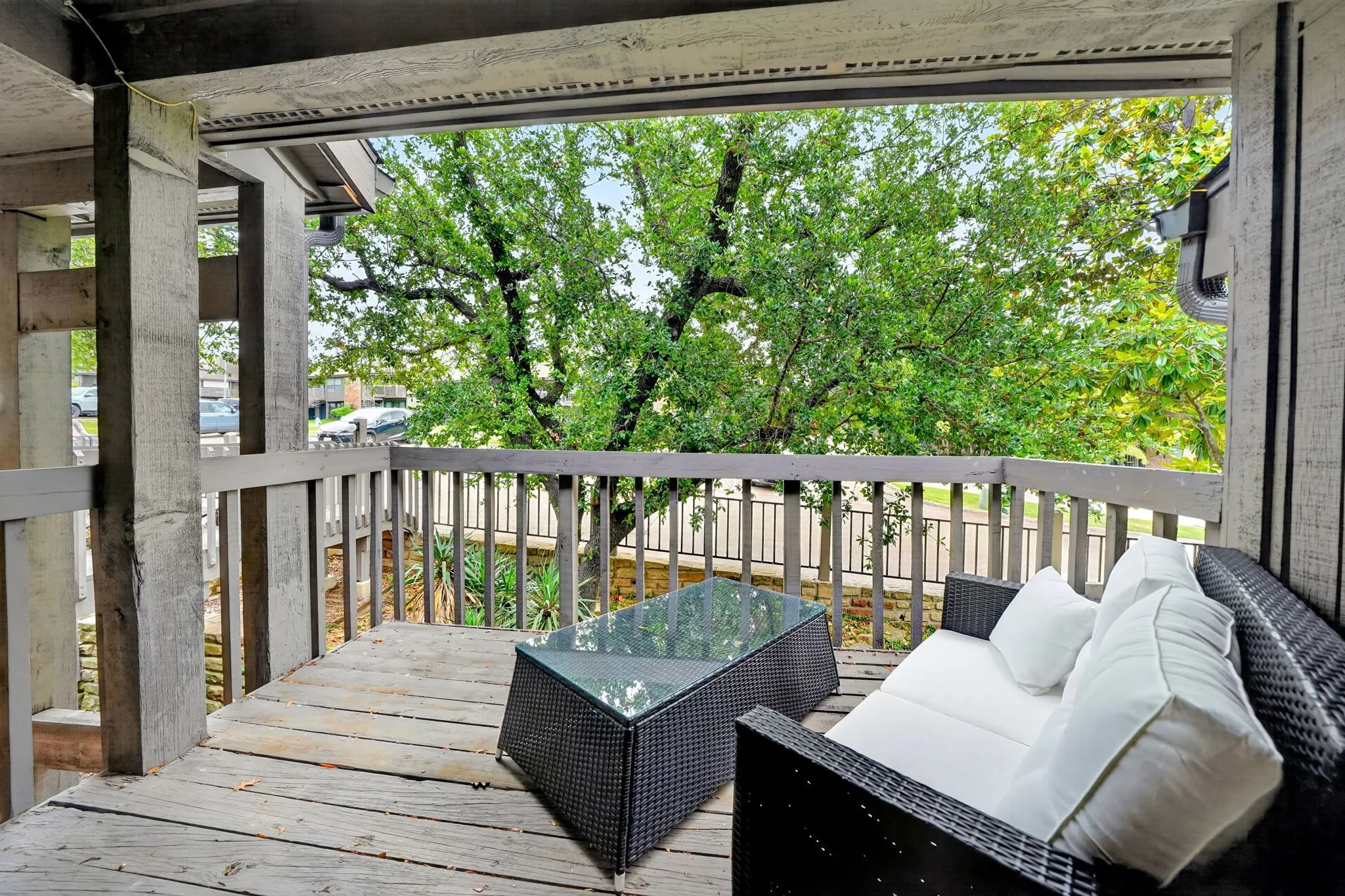 Front Deck from Primary suite, east facing.