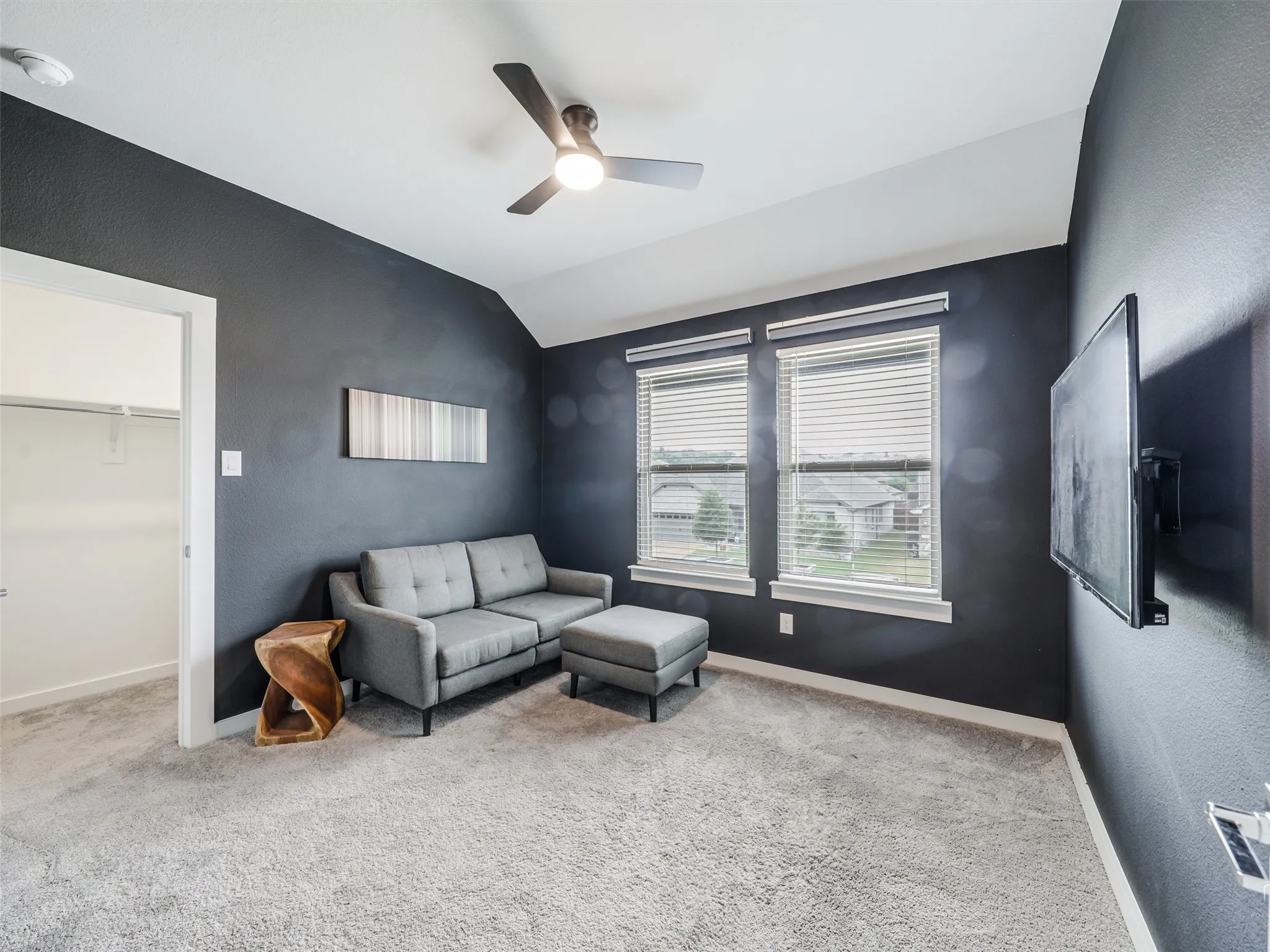 Being used as an extra TV room. An oversized walk in closet is included.