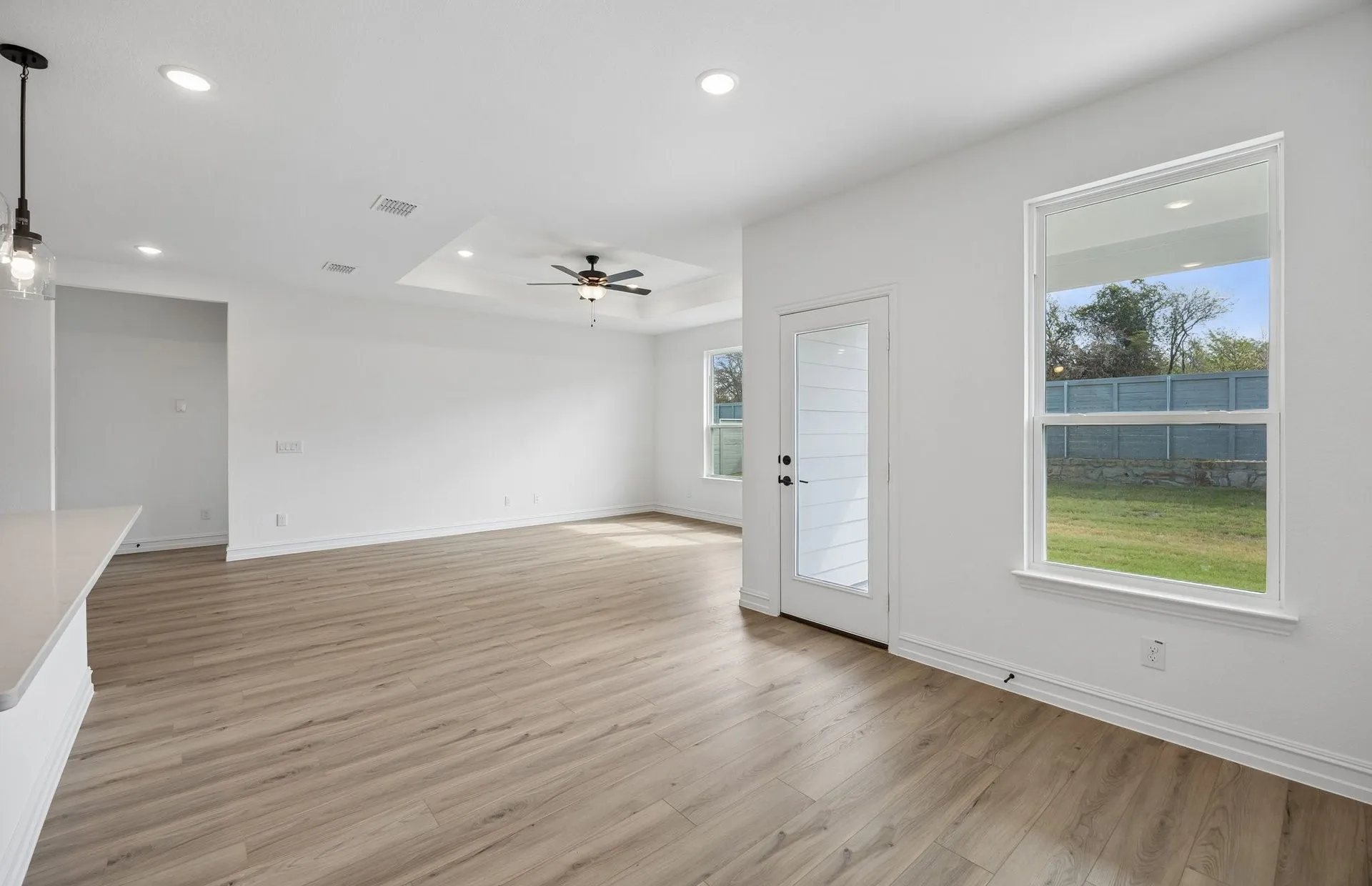 Open concept plan throughout home