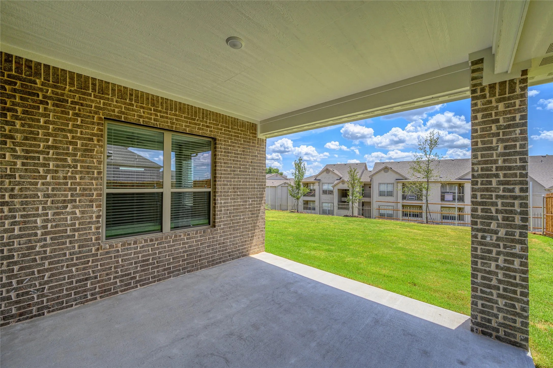 Large covered patio