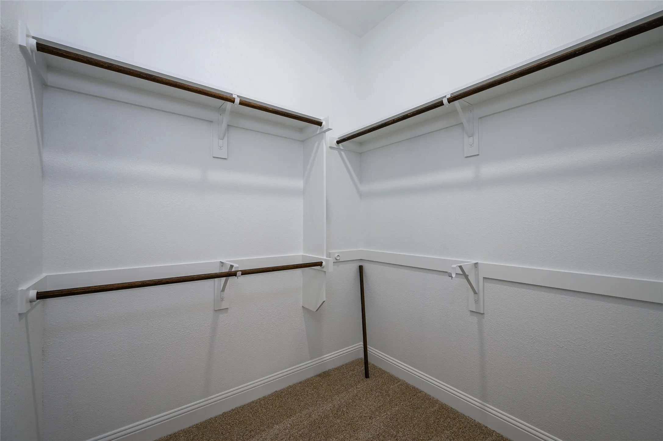 Spacious 2 closets in Primary bedroom with carpet flooring